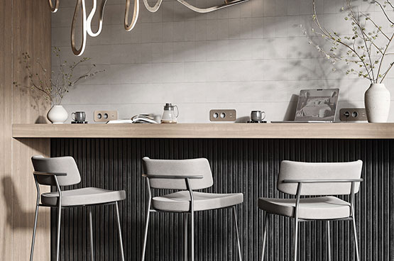 Звукоизоляционные стеновые панели Cosca Decor в кофейне